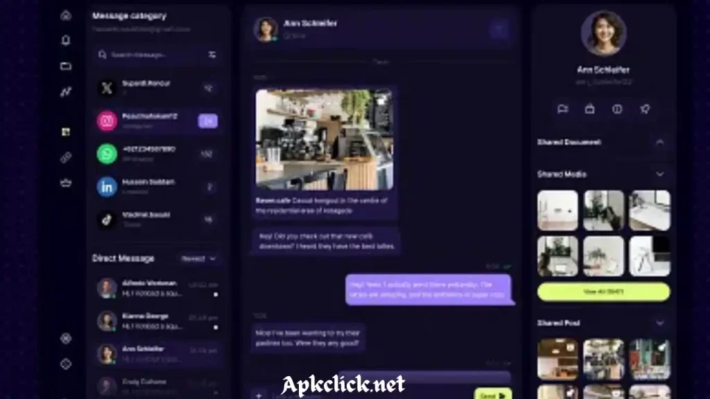 Chamet app: Enables you to customize its interface and also allows you to apply multiple themes on it.