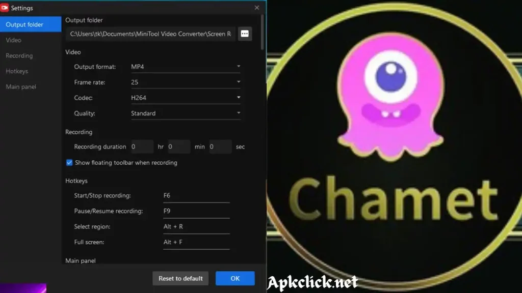 In chamet app: you can save your video calls and also can enjoy them later on.