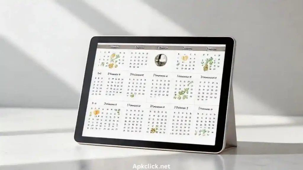 Modern Google Calendar interface showcasing updated features like smart scheduling, focus time, meeting insights, task integration, and holiday highlights across devices.