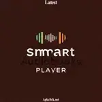 Modern Smart Audiobooks app interface on a mobile device, showcasing AI-powered playback features, personalized recommendations, and voice controlled listening experience.