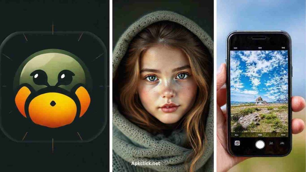 Photo being edited in Peachy Editor APK showing face retouching, body slimming, and real-time beauty enhancements on Android
