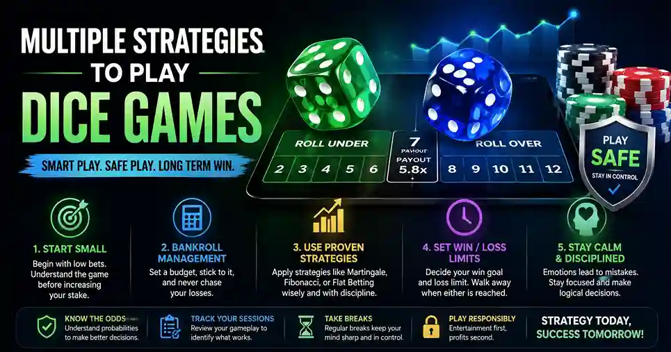 Multiple Strategies to play Dice games